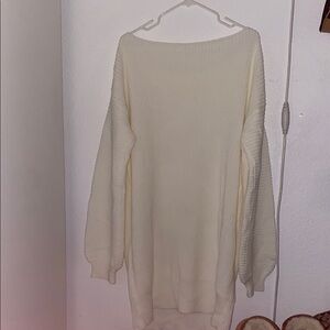 Women's white off the shoulder crochet dress